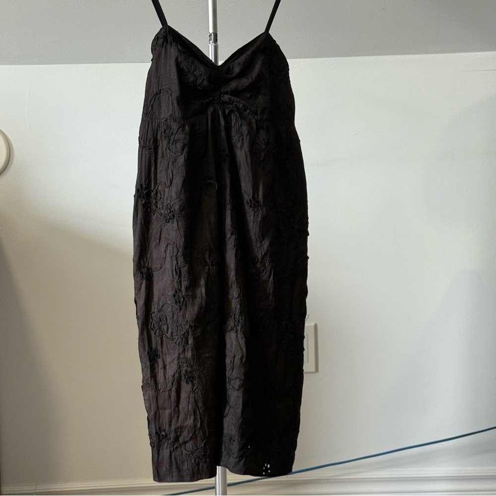 Black Embroidered Dress